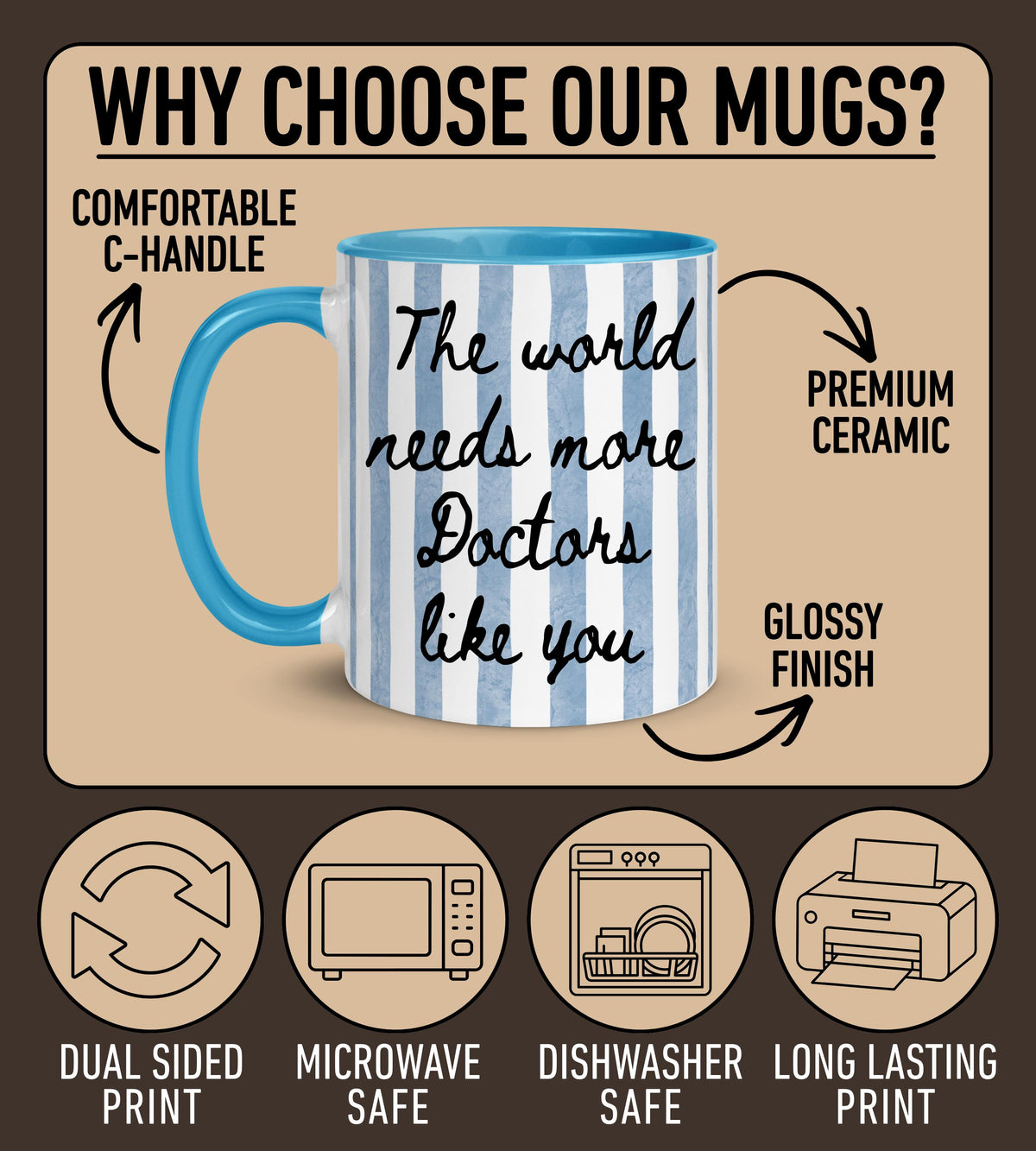 Doctor Appreciation Mug, Doctor Thank you Gift, Personalized Doctor Coffee Mug, Custom Doctor Coffee Mug, Doctor Retirement, Dr Thank You