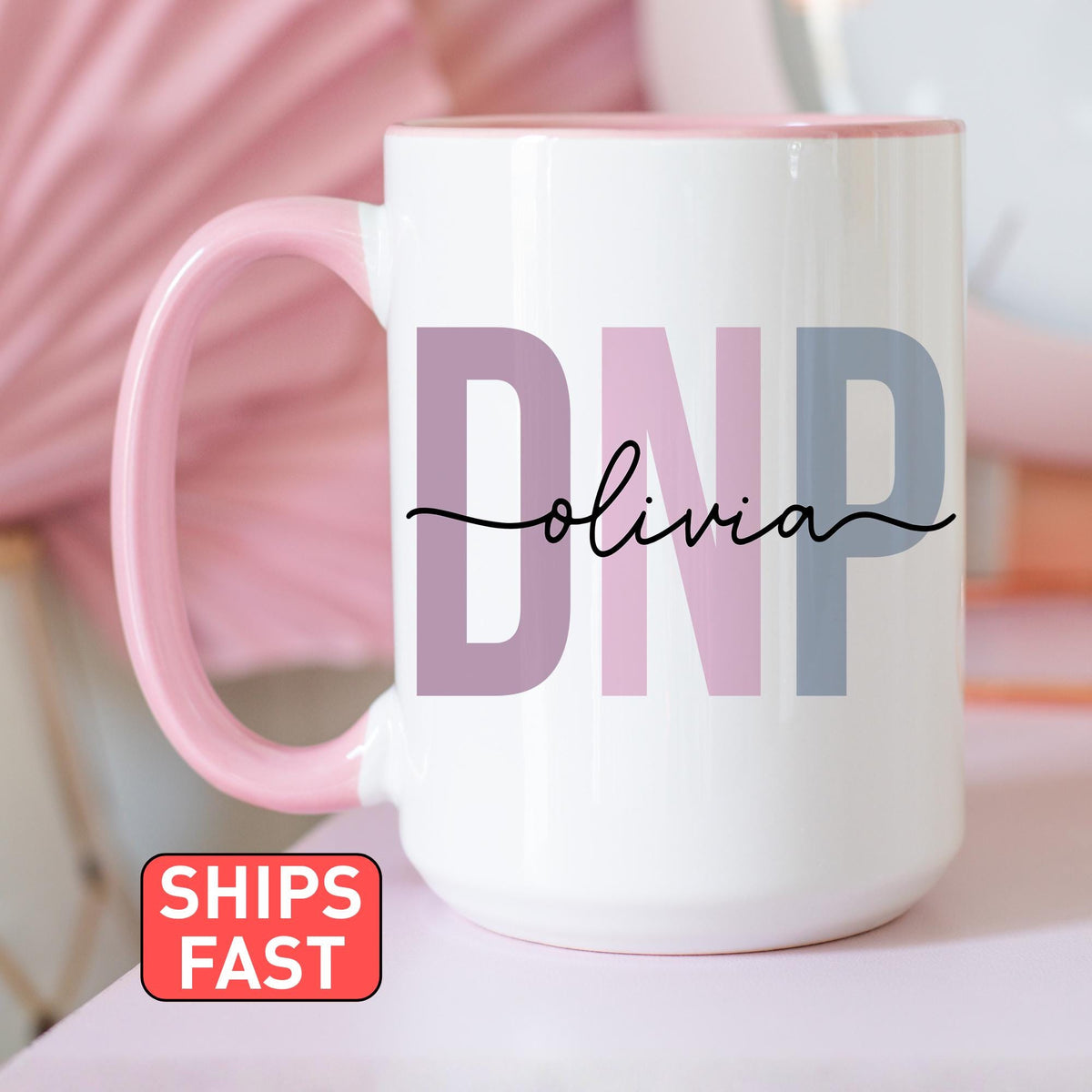 Doctorate of Nursing Mug, Personalized DNP Graduation Gift, Doctorate Degree Gift, Custom Doctor of Nursing Practitioner Name Present