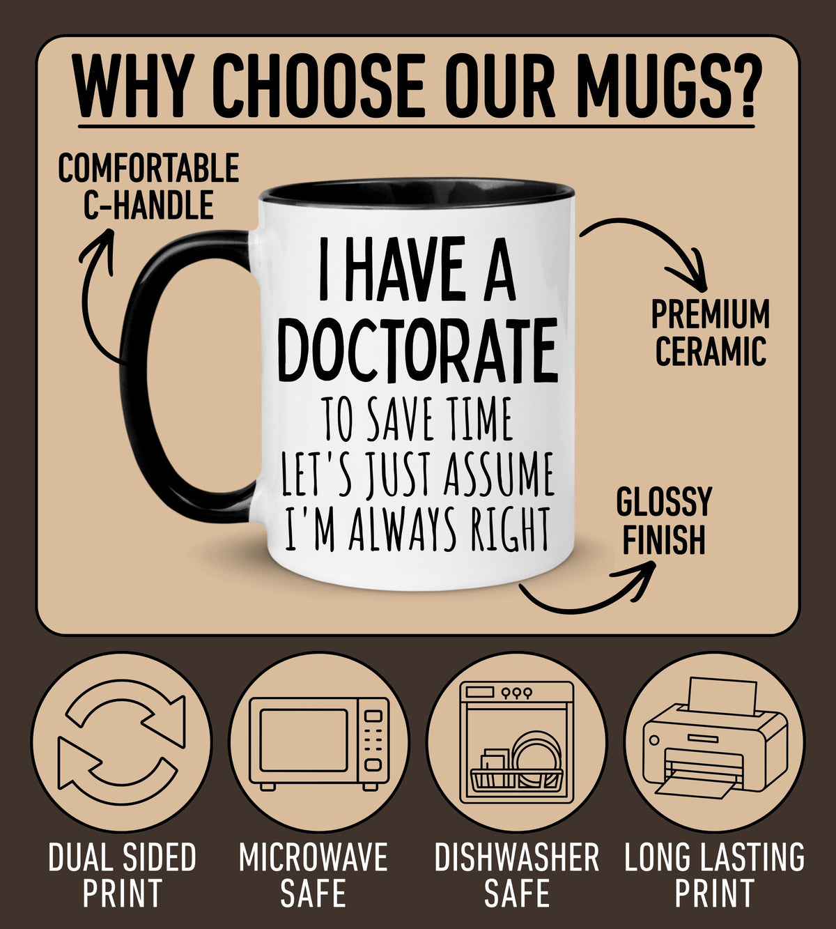 Funny Doctorate Mug, Personalized Doctor graduation gift, Future Doctor Gift, PhD Graduation Mug, phd grad mug, Custom Doctorate Present