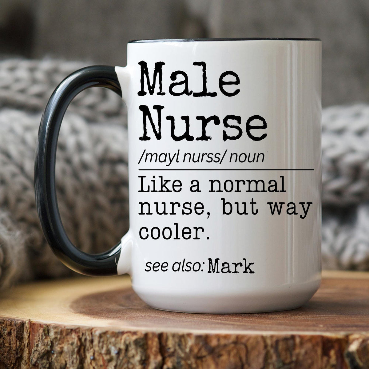 Personalized Male Nurse Mug, Bearded Nurse Mug, Man Nurse Cup, Funny Presents for Male Nurses, Nurse Dad Gift, Custom Male Nurse Mug