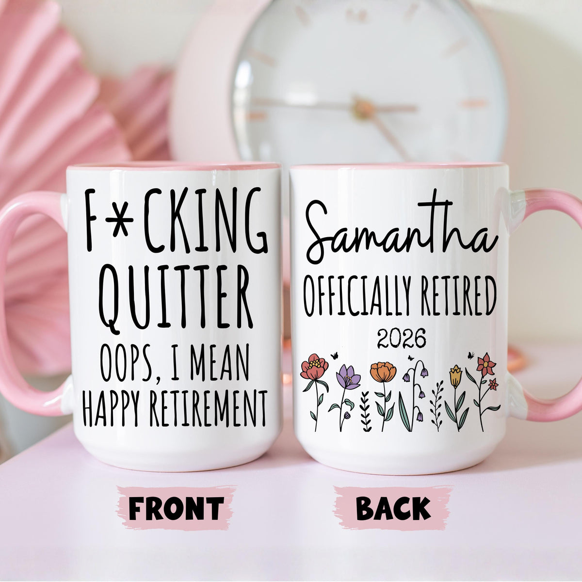 Personalized Retirement Coffee Mug, Happy Retirement Cup Employee Appreciation Gift, Retirement Gift For Boss Coworker, Officially Retired