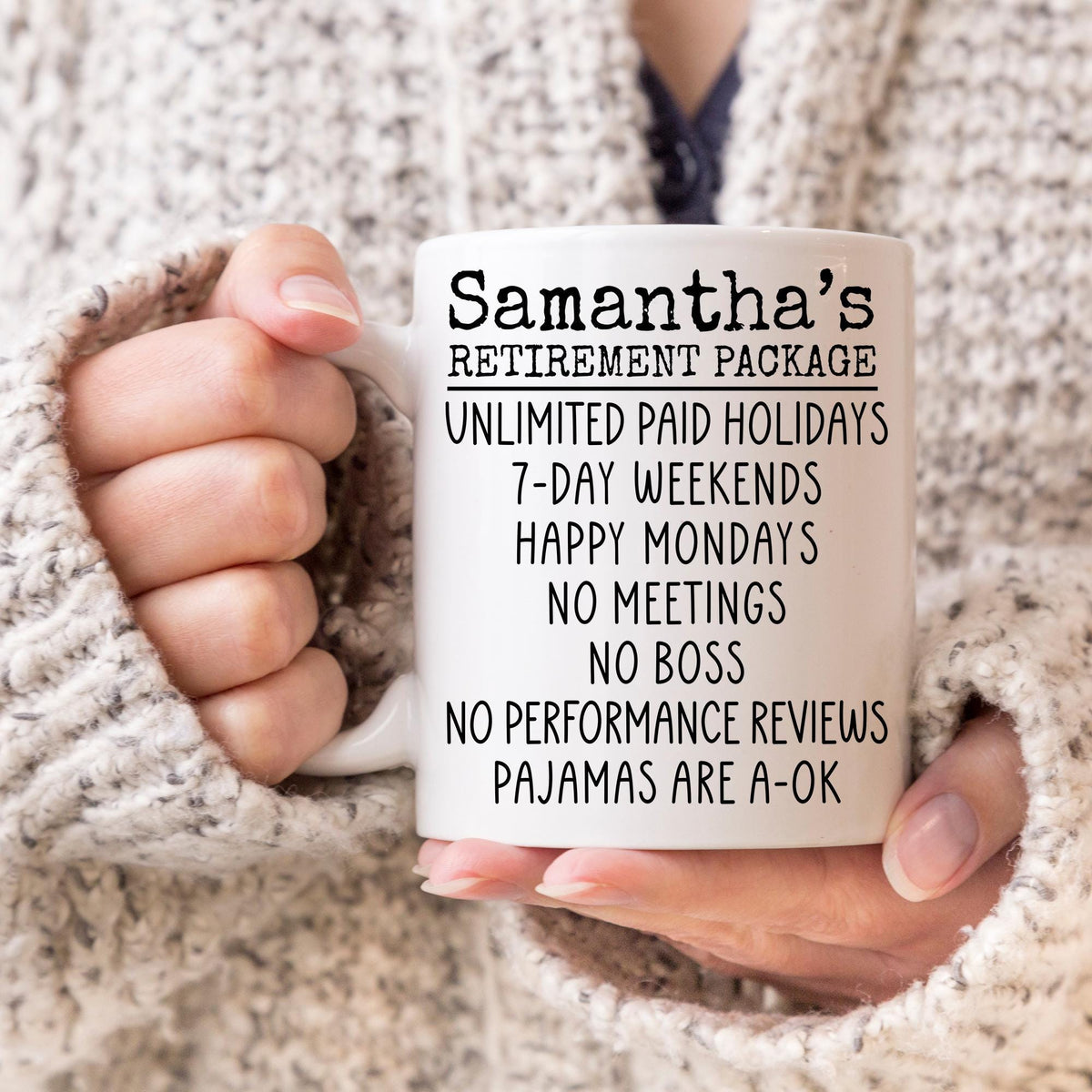 Personalized Officially Retired Gift, Custom Retirement Mug, Happy Retired Cup for Her, Retirement Mug For Women Boss Coworker Colleague