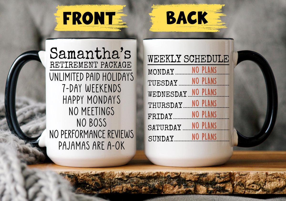 Personalized Officially Retired Gift, Custom Retirement Mug, Happy Retired Cup for Her, Retirement Mug For Women Boss Coworker Colleague