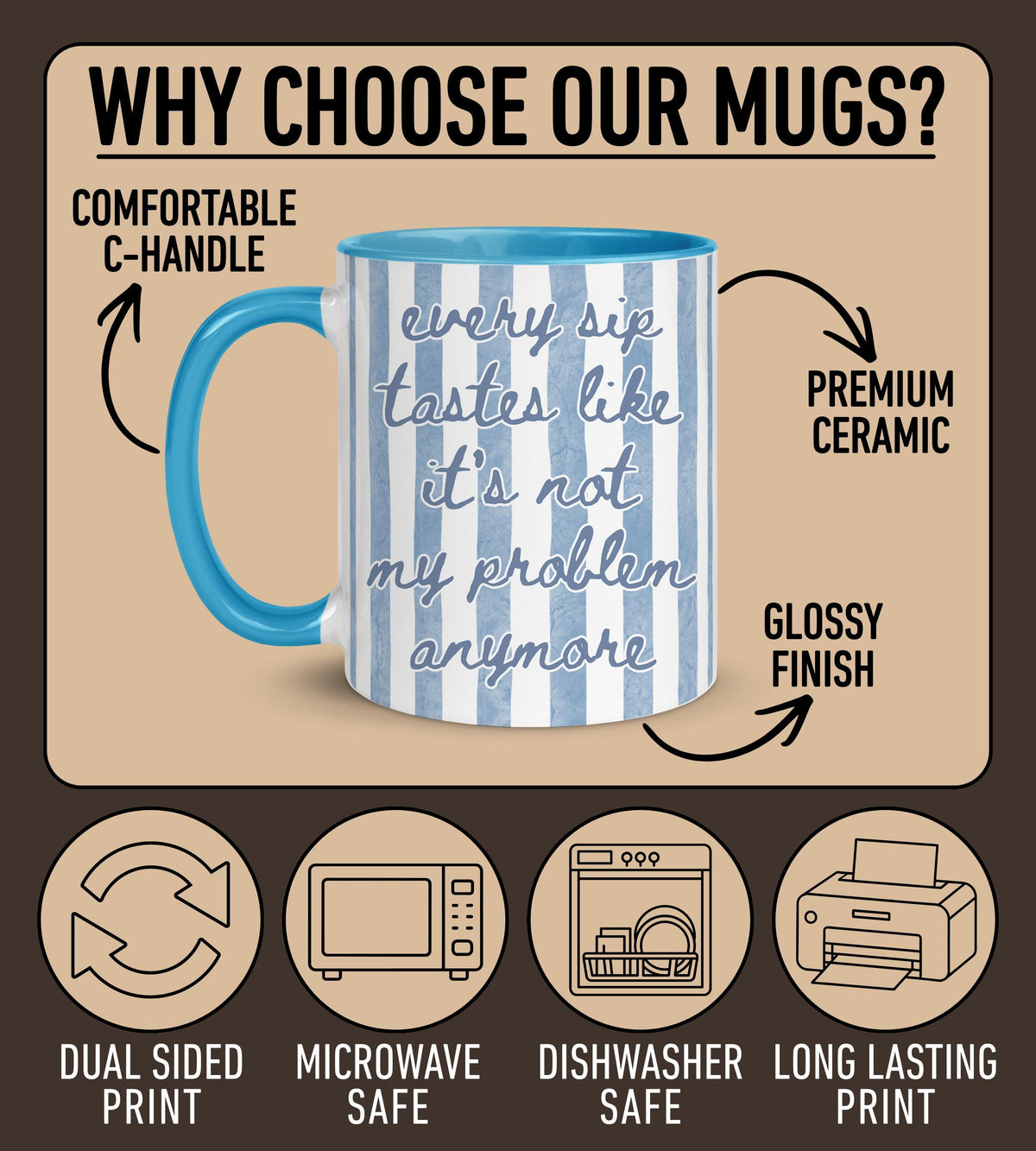 Retirement Striped Coffee Mug, Happy Retirement Cup, Custom Retirement Gift For Boss Coworker Work Friend, Officially Retired Cup For Her