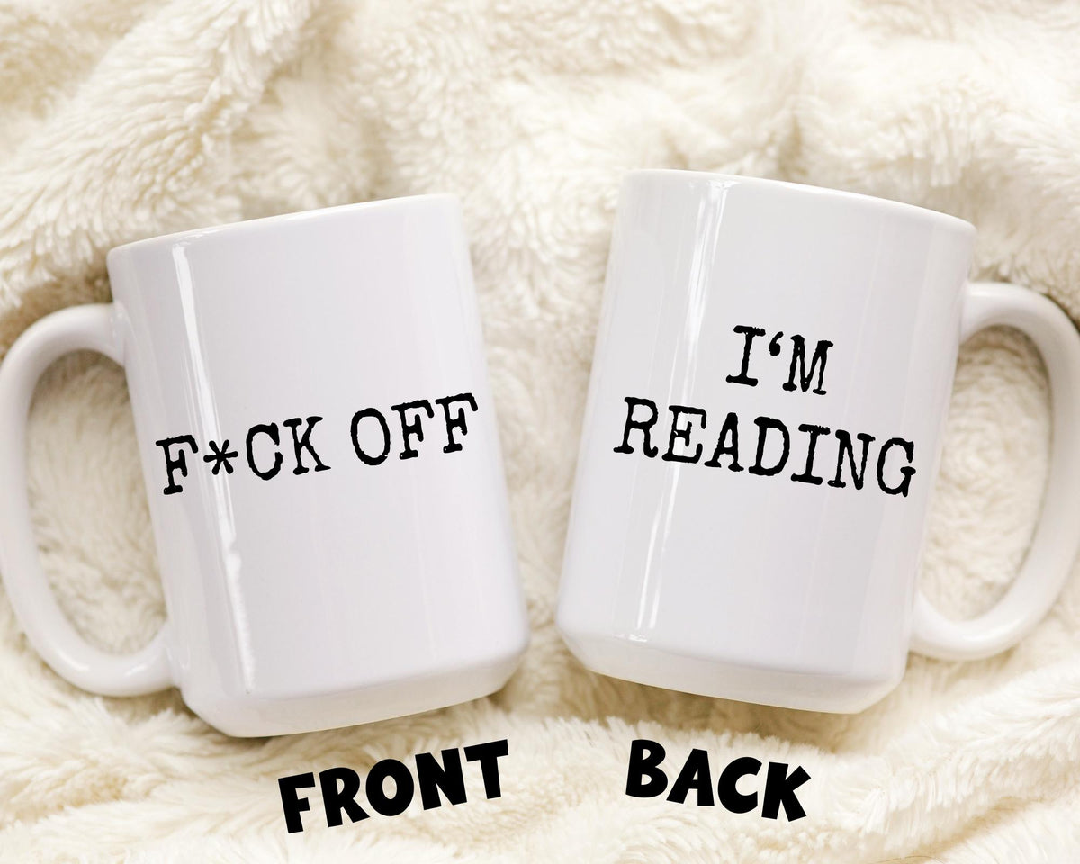 Reading Mug, Funny Book reader Gift, Book Lover Mug, Bookworm Gift For Booklover, Book Nerd Bibliophile Bookish Mug, Introvert Book Mug