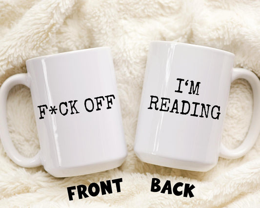 Reading Mug, Funny Book reader Gift, Book Lover Mug, Bookworm Gift For Booklover, Book Nerd Bibliophile Bookish Mug, Introvert Book Mug
