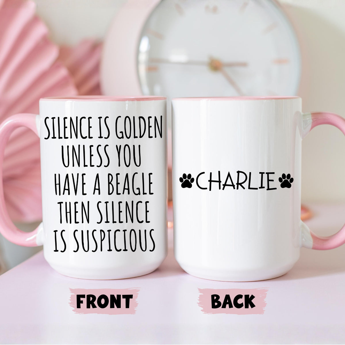 Beagle Dog Mug, Personalized Beagle Owner Gift, Beagle Mom Mug, Beagle Dog Dad Gift, Beagle Lover Gift, Funny Beagle Present, Beagle Mug