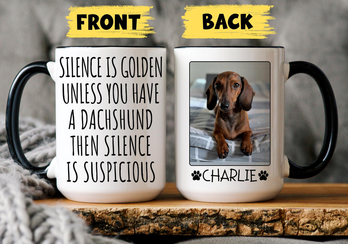 Dachshund Mug, Personalized Dachshund Owner Gift, Dachshund Mom Mug, Dachshund Dad Gift, Dachshund Parent Present, Funny Dachshund Cup