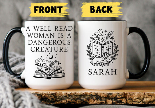 Reading Mug, Book Mug, Personalized Bookish Mug, Book Lover Mug, Reading Gift for Women, Bookworm Gift, Mug for Readers, Custom Book Mug