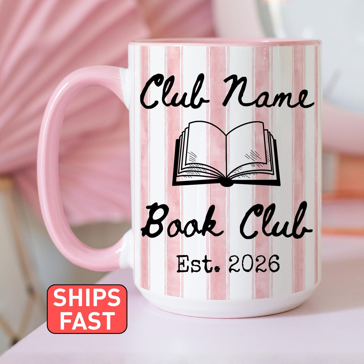 Book Club Mug, Personalized Book Club Mug, Gift for Reading Lover, Book reading club Mug, Reader gift, Custom Book Club Gift with names