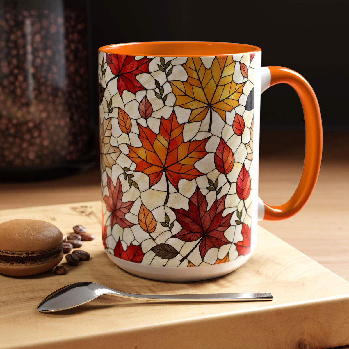 Autumn Leaves Mug, Autumn Maple Leaf Mug, Fall Leaf Mug,  Fall Vibes Mug, Autumn Lover Gift, Pumpkin Spice Latter Mug, Fall Aesthetic mug