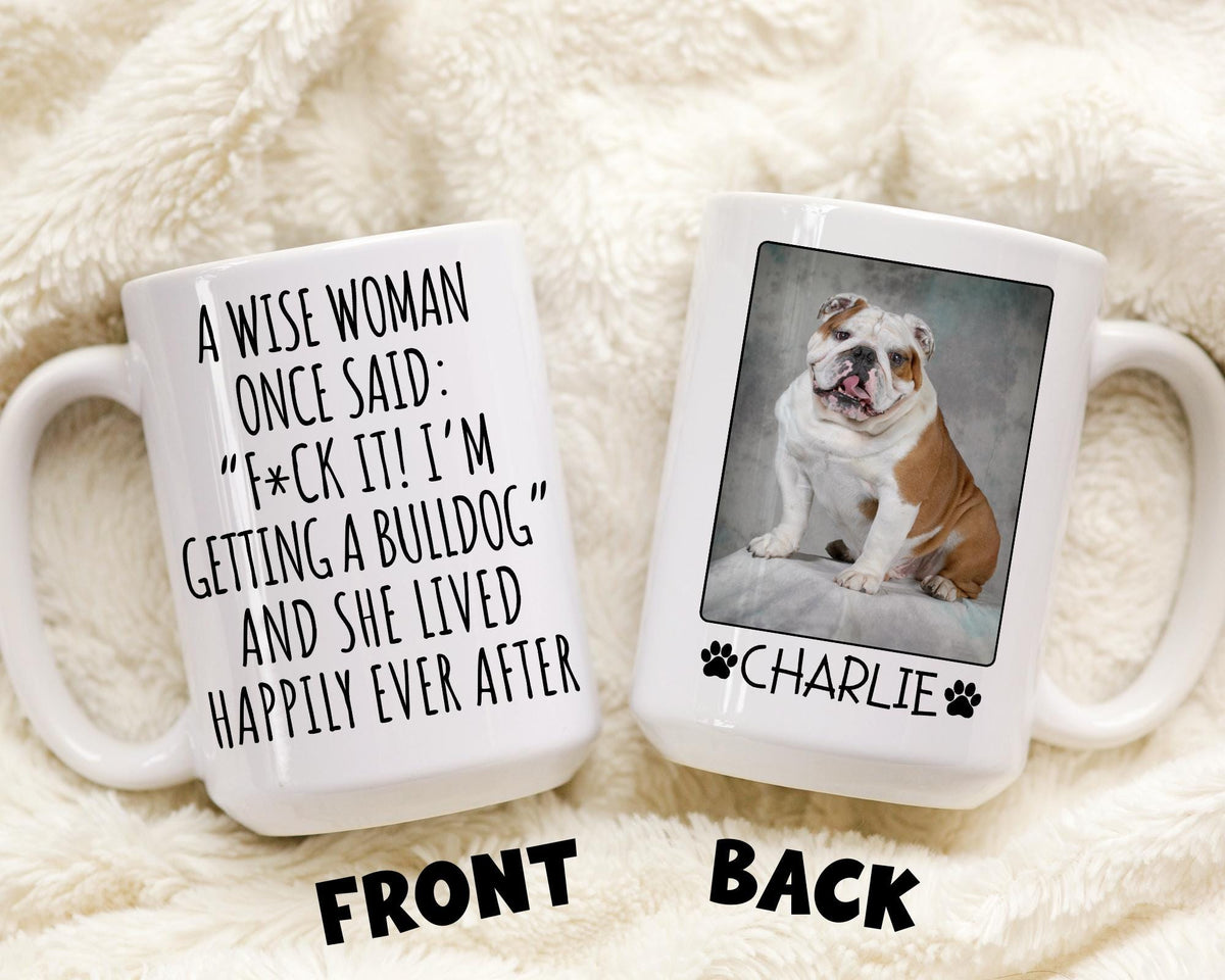 Bulldog Mom Mug, Personalized Bulldog Mom Gift, Bulldog Dog Lover Gift for Woman, Bulldog Mom Gift, Custom Funny Bulldog Mom Present