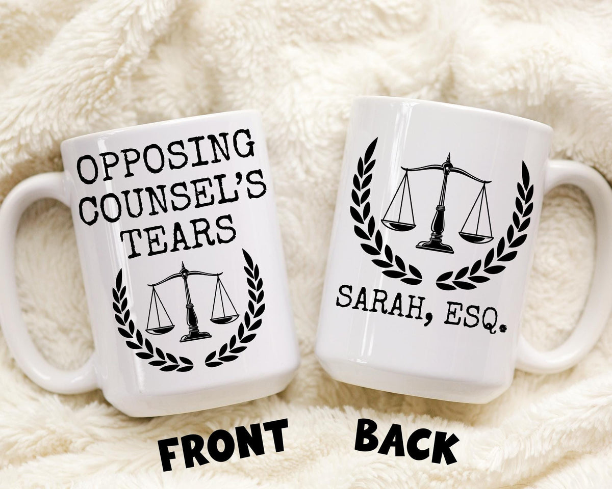 Lawyer Mug, Personalized  Lawyer Gift, Funny Attorney Gift, Custom law graduate gift, Future Lawyer Mug, Gift for Law Student, Esquire Mug