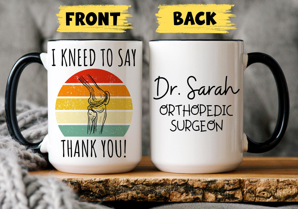 Orthopedic Mug, Personalized Orthopedic gift, Orthopedic Surgeon Thank you Gift, Orthopedics Mug, Ortho Gift, Ortho Spine, Ortho Surgeon Mug