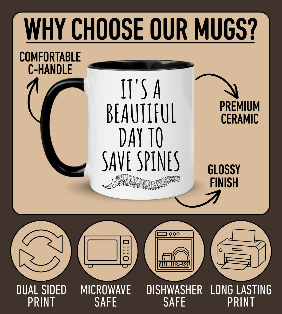 Funny Chiropractor Mug, Custom Chiropractor Gift, Chiropractor Graduation Gift, Funny Spine Doctor Mug, Chiropractor Appreciation Present