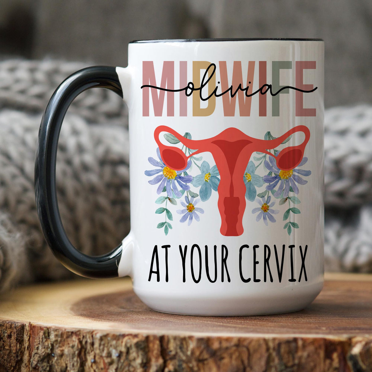 Midwife Mug, Personalized Midwife Gift, Midwife Thank you Gift, Midwife Appreciation Present, Labor and Delivery Gift, Home Birth Gift