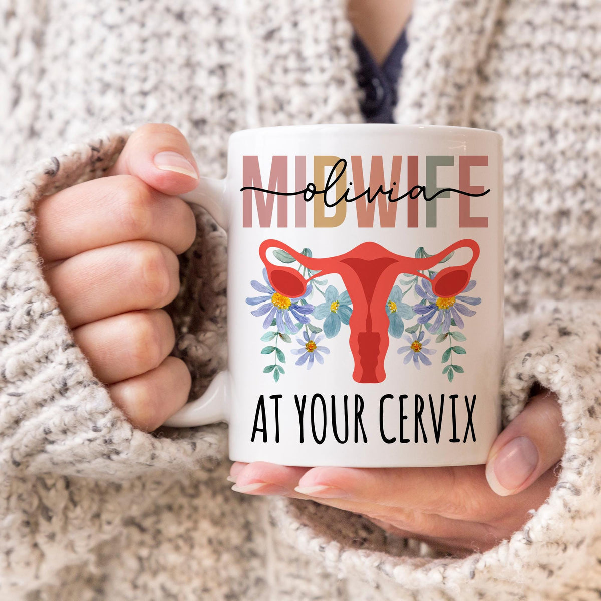 Midwife Mug, Personalized Midwife Gift, Midwife Thank you Gift, Midwife Appreciation Present, Labor and Delivery Gift, Home Birth Gift