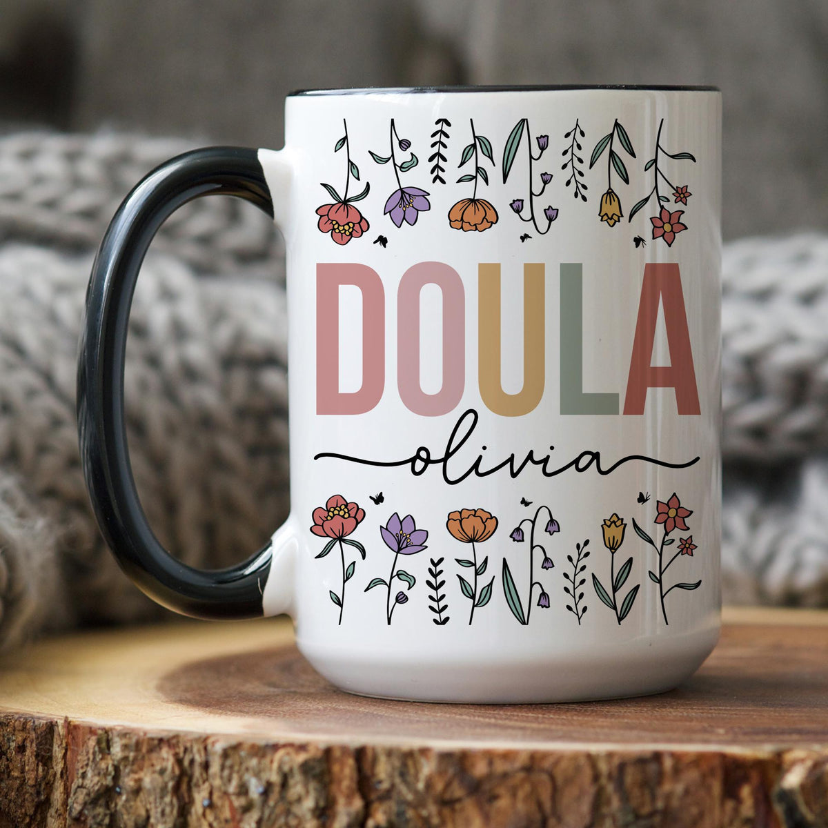 Doula Mug, Personalized Doula gift, Doula Appreciation Gift, Doula Thank you Mug,  Doula Christmas Present, Custom Doula Birth Worker Cup