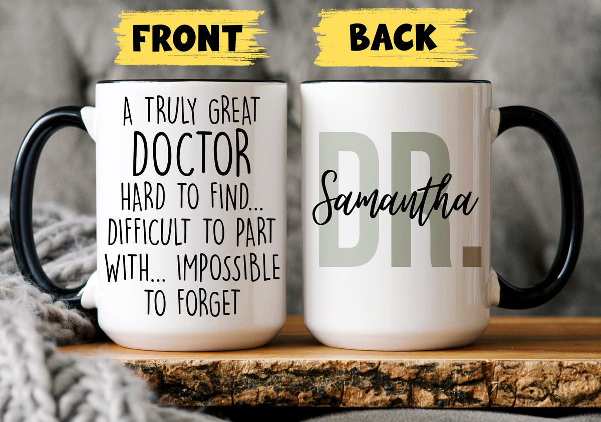 Doctor Appreciation Mug,  Personalized Doctor Appreciation gift, Med School Grad Present, Doctor Thank you Gift, Doctor Coffee Cup