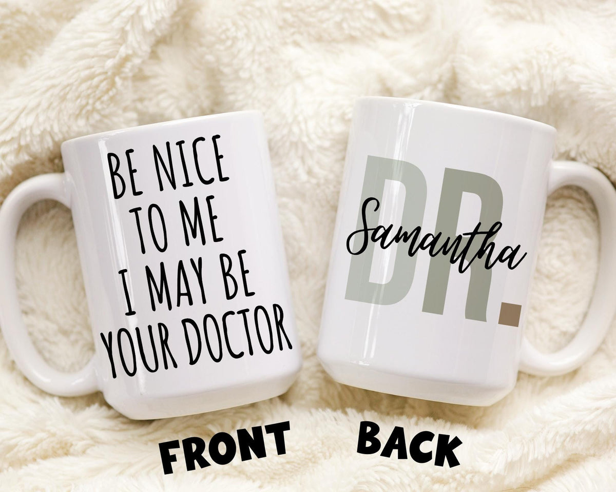Funny Future Doctor Mug, Custom White Coat Ceremony Gift, Medical School Graduation Mug, Doctor Graduation Gift, Doctor In progress Mug