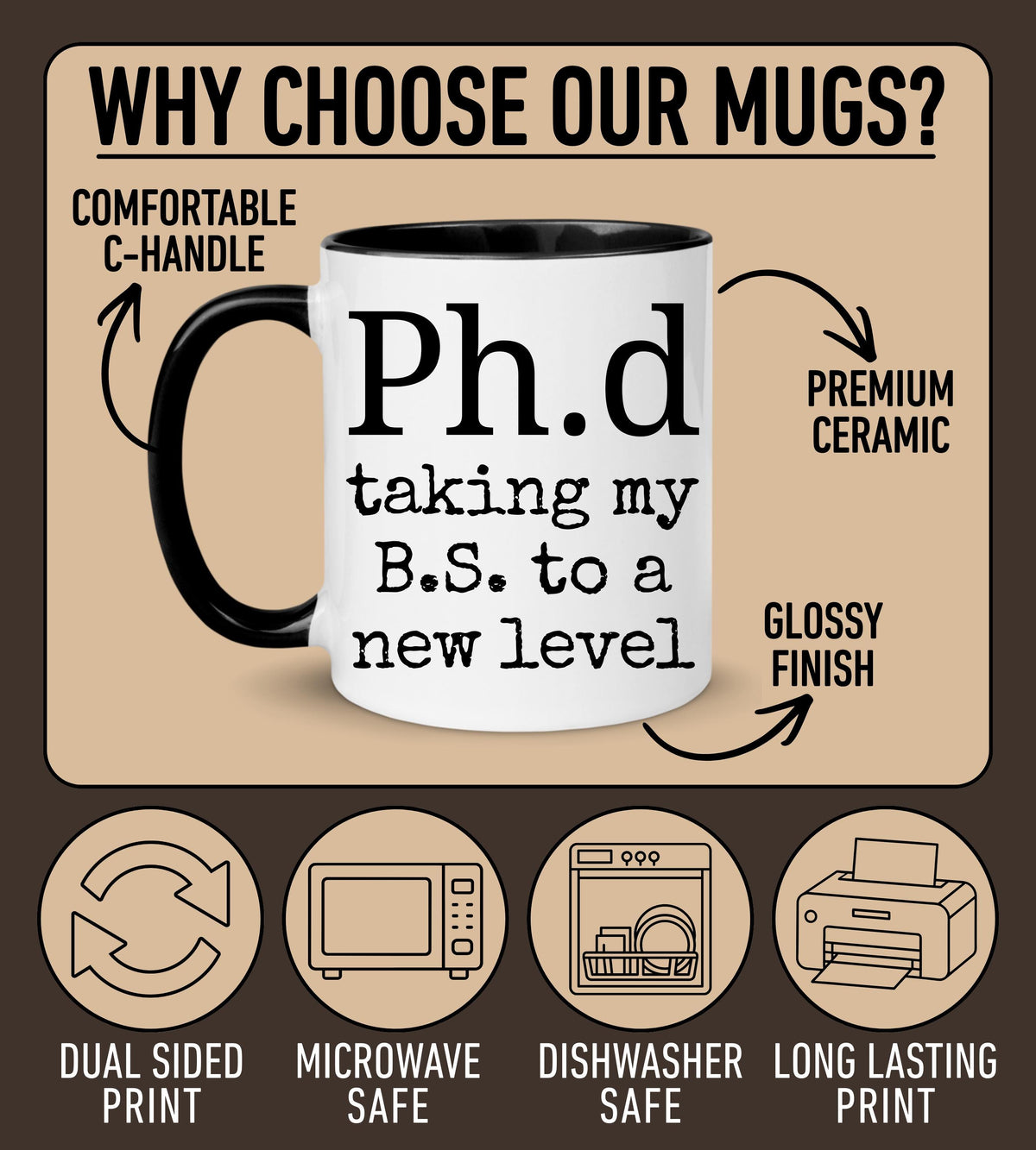 Phd Graduation Mug, Doctorate Graduation Gift, Personalized Graduation Mug, PhD Student Gift, New Phd Mug, Funny Doctorate Graduation Gift