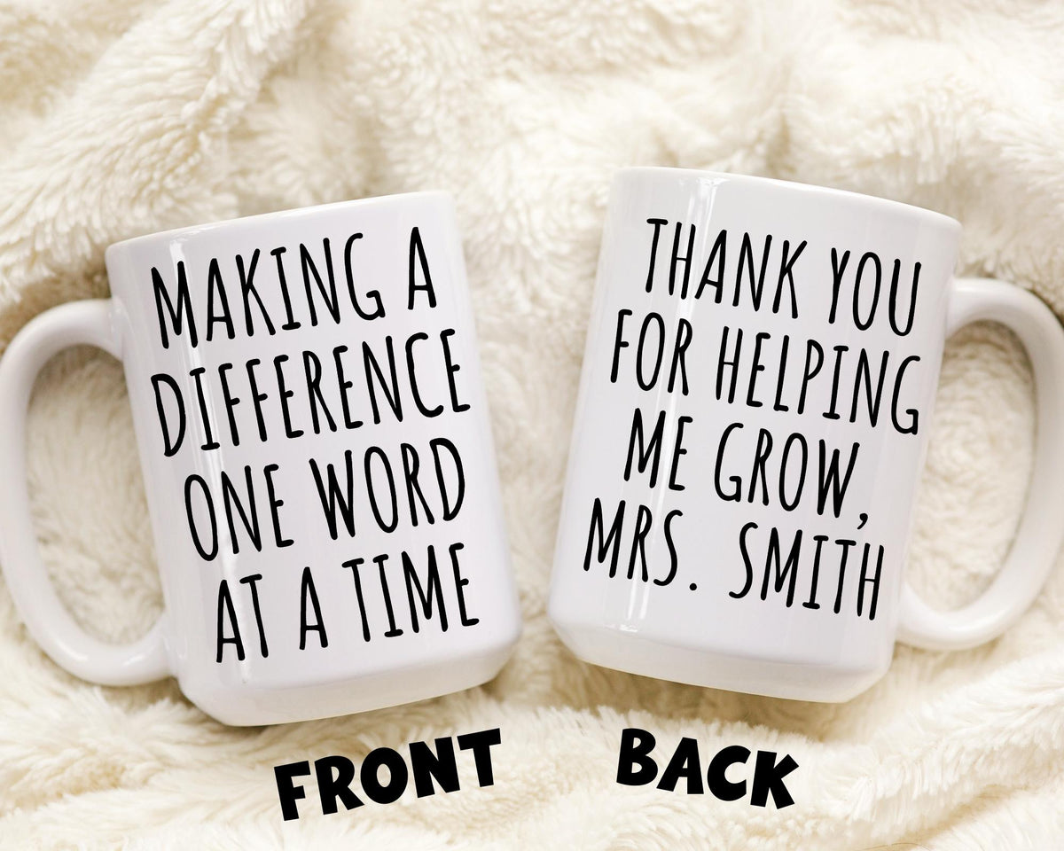 Speech Therapist Gift, Personalized Speech Therapist Gift mug, custom slp mug,  speech language Mug, speech therapy mug, Slp christmas gift