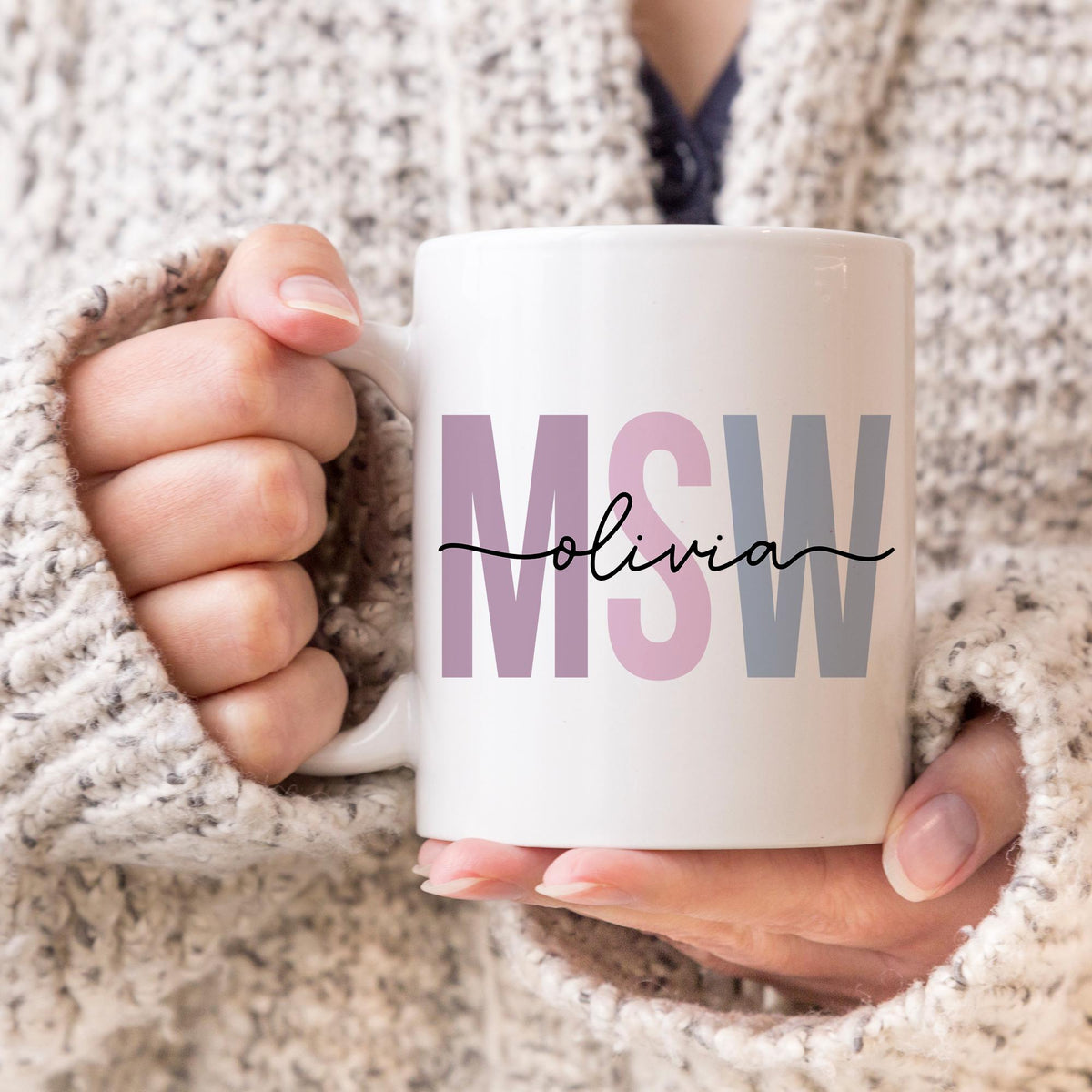 MSW Mug, Master of Social Work Mug, Social Work Graduation Gift, Social Worker Social Work Grad Gift, Custom MSW Name Mug