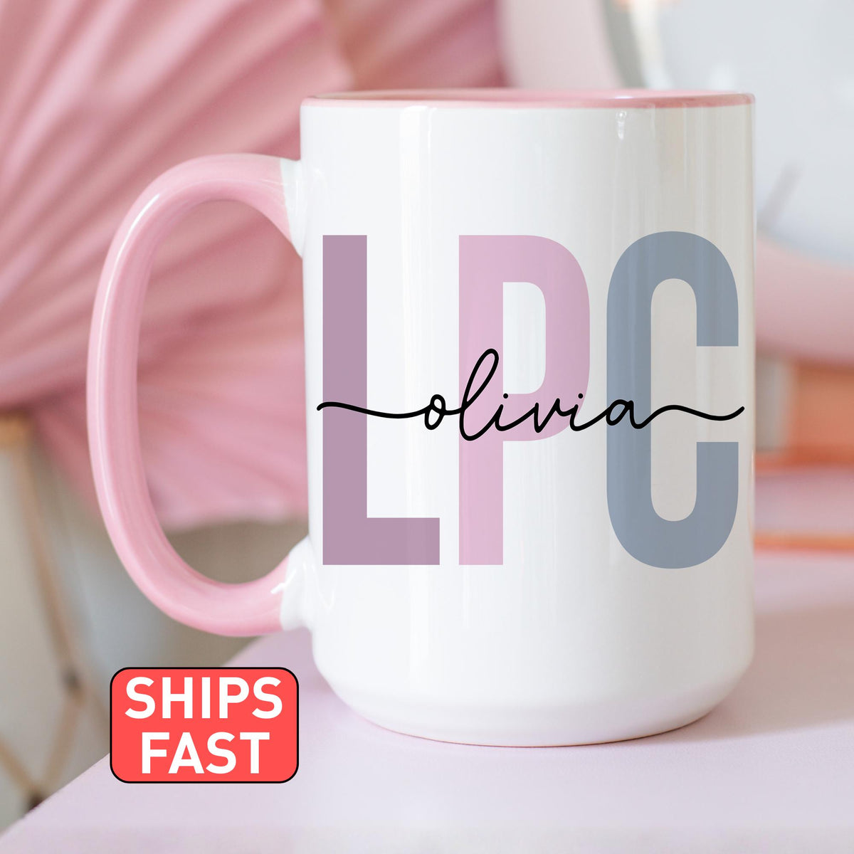 Licensed Professional Counselor Mug, Personalized LPC Mug, Custom LPC Therapist Gift, Mental Health Counseling Cup, LPC Counselor Mug