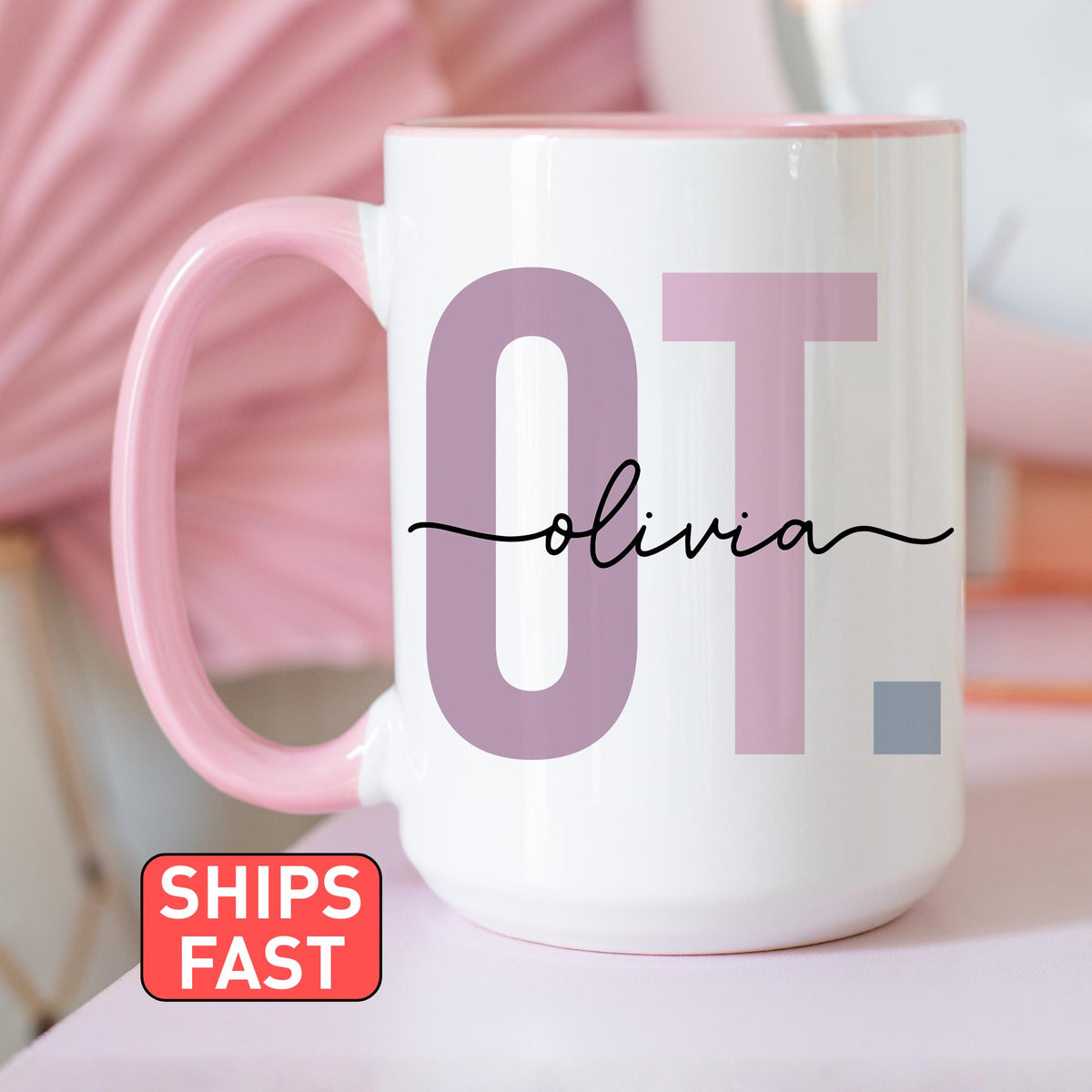 Occupational Therapy Mug, Personalized Occupational Therapist Gift, Custom Name OT Mug, OT Graduation Cup, Custom Occupational Therapist Mug