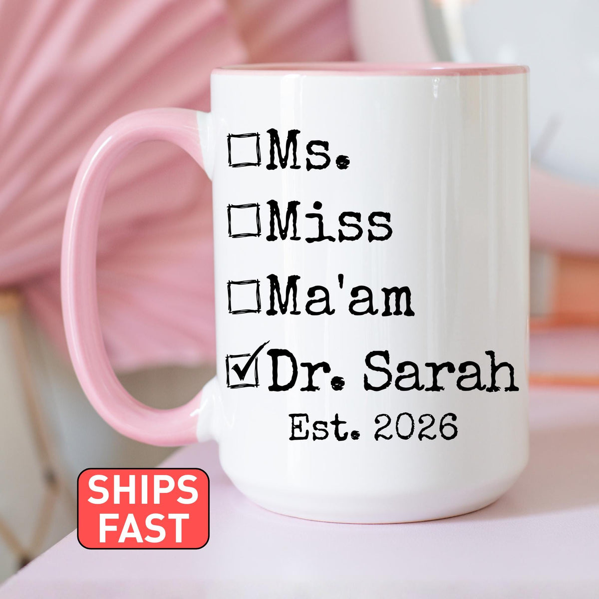 Doctorate PhD Mug, PhD Graduation Gift, Personalized PhD Dr graduation gift, PhD Graduation Mug, Phd grad mug, Custom Doctorate Present