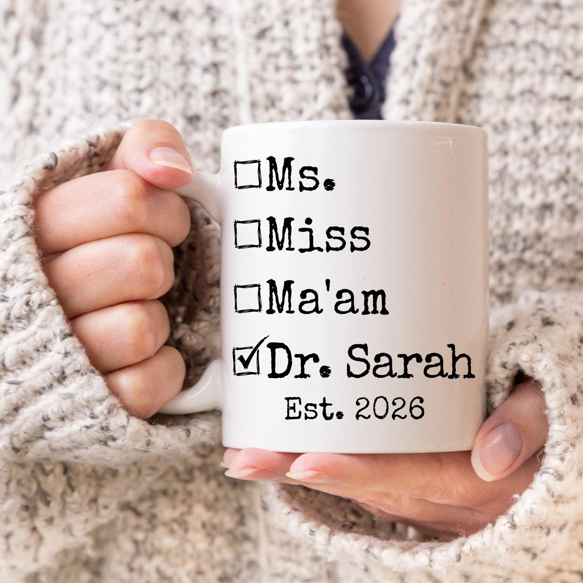 Doctorate PhD Mug, PhD Graduation Gift, Personalized PhD Dr graduation gift, PhD Graduation Mug, Phd grad mug, Custom Doctorate Present