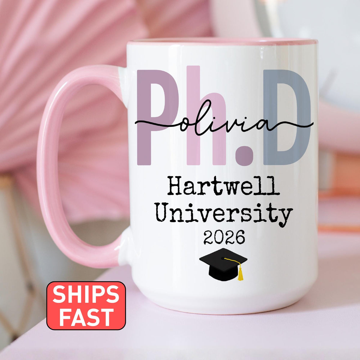 Personalized Dr. Doctor Doctoral Graduation Gift, PhD Graduation Gift, Doctorate Graduation Gifts, Doctorate Degree, PhD Graduation Mug