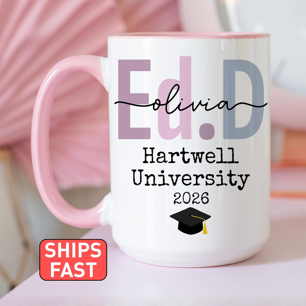Personalized Ed.D Mug, Doctor of Education EdD Graduation Gift, Ed.D Gift, Ed.D Graduation EdD Mug, Education Doctorate Degree Gift