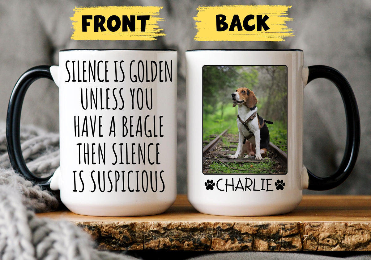 Beagle Dog Mug, Personalized Beagle Owner Gift, Beagle Mom Mug, Beagle Dog Dad Gift, Beagle Lover Gift, Funny Beagle Present, Beagle Mug