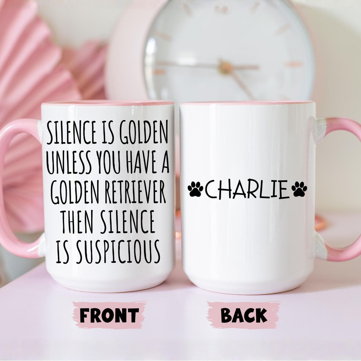 Golden Retriever Mug, Personalized Golden Retriever Owner Gift, Golden Retriever Mom Mug, Golden Retriever Dad, Golden Retriever Lover Gift
