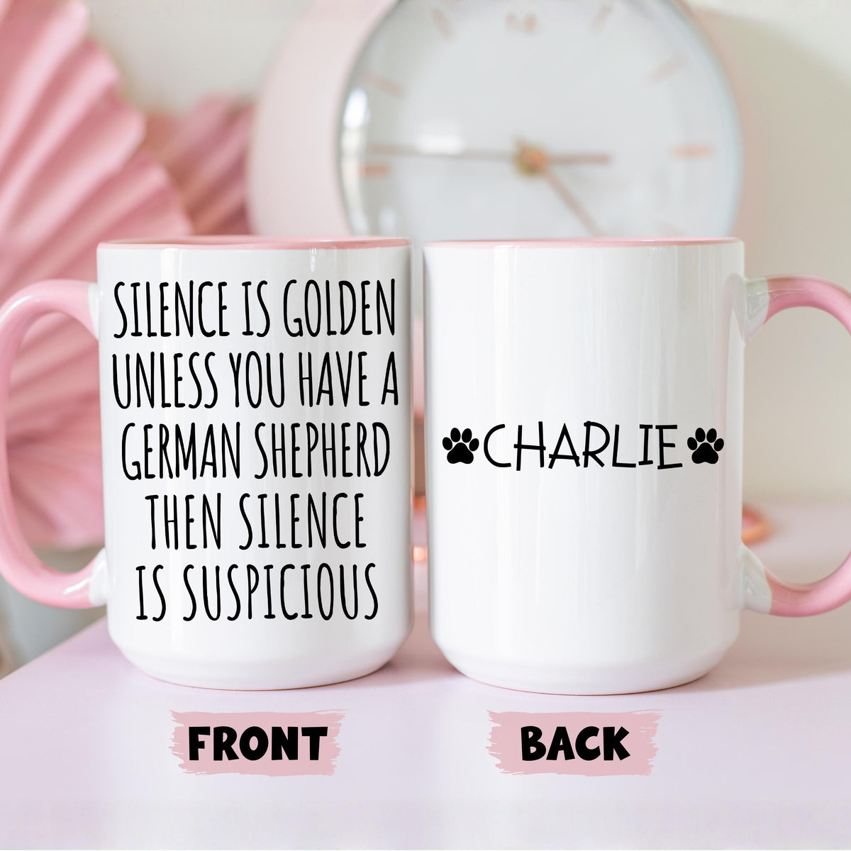 German Shepherd Mug, Personalized German Shepherd Owner Mug, German Shepherd Mom Mug, German Shepherd Dad Gift, Funny German Shepherd Gift