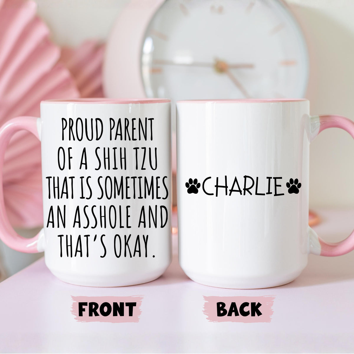 Funny Shih Tzu Dog Mug, Personalized Shih Tzu Owner Gift, Shih Tzu Mom Mug, Shih Tzu Dad Gift, Shih Tzu Parent Present, Shih Tzu Lover Gift