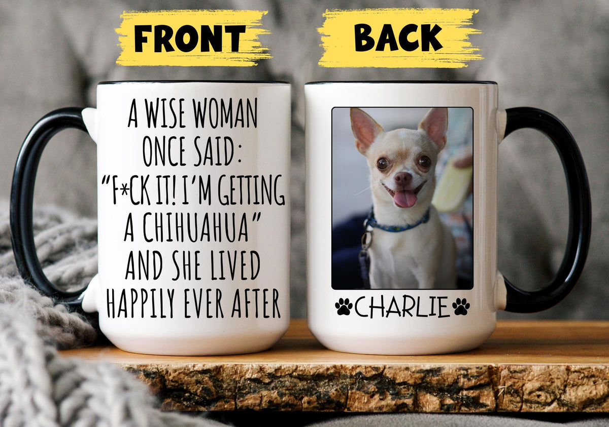 Chihuahua Mom Mug, Personalized Chihuahua Mom Gift, Chihuahua Dog Lover Gift for Woman, Chihuahua Mom Gift, Funny Chihuahua Mom Present