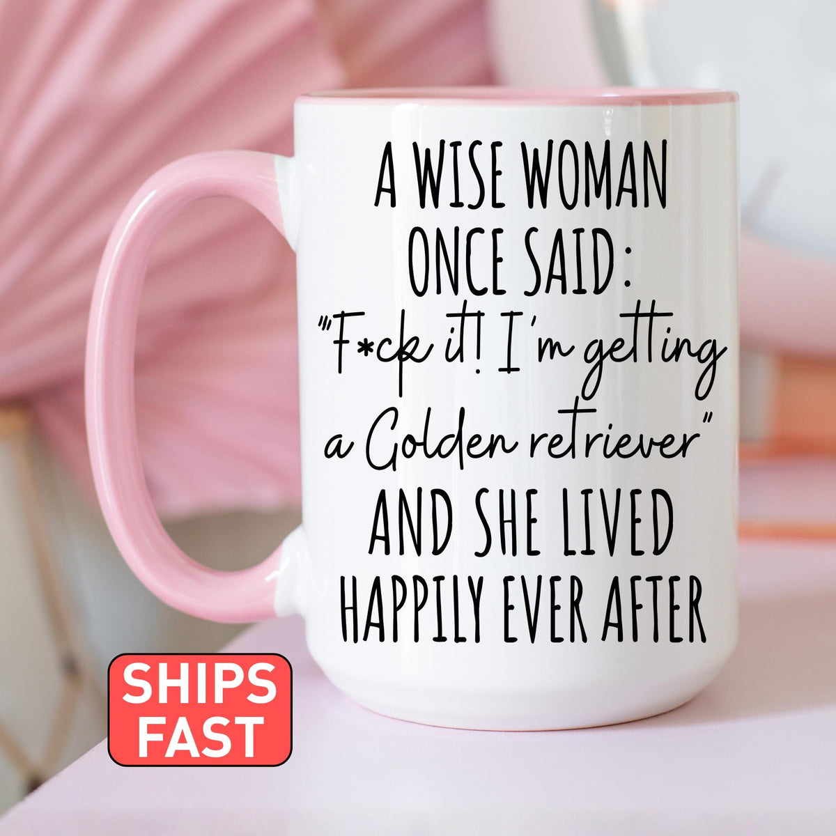 Golden Retriever Mom Mug, Personalized Golden Retriever Mom Gift, Golden Retriever Dog Lover Gift for Woman, Funny Golden Retriever Mom Mug