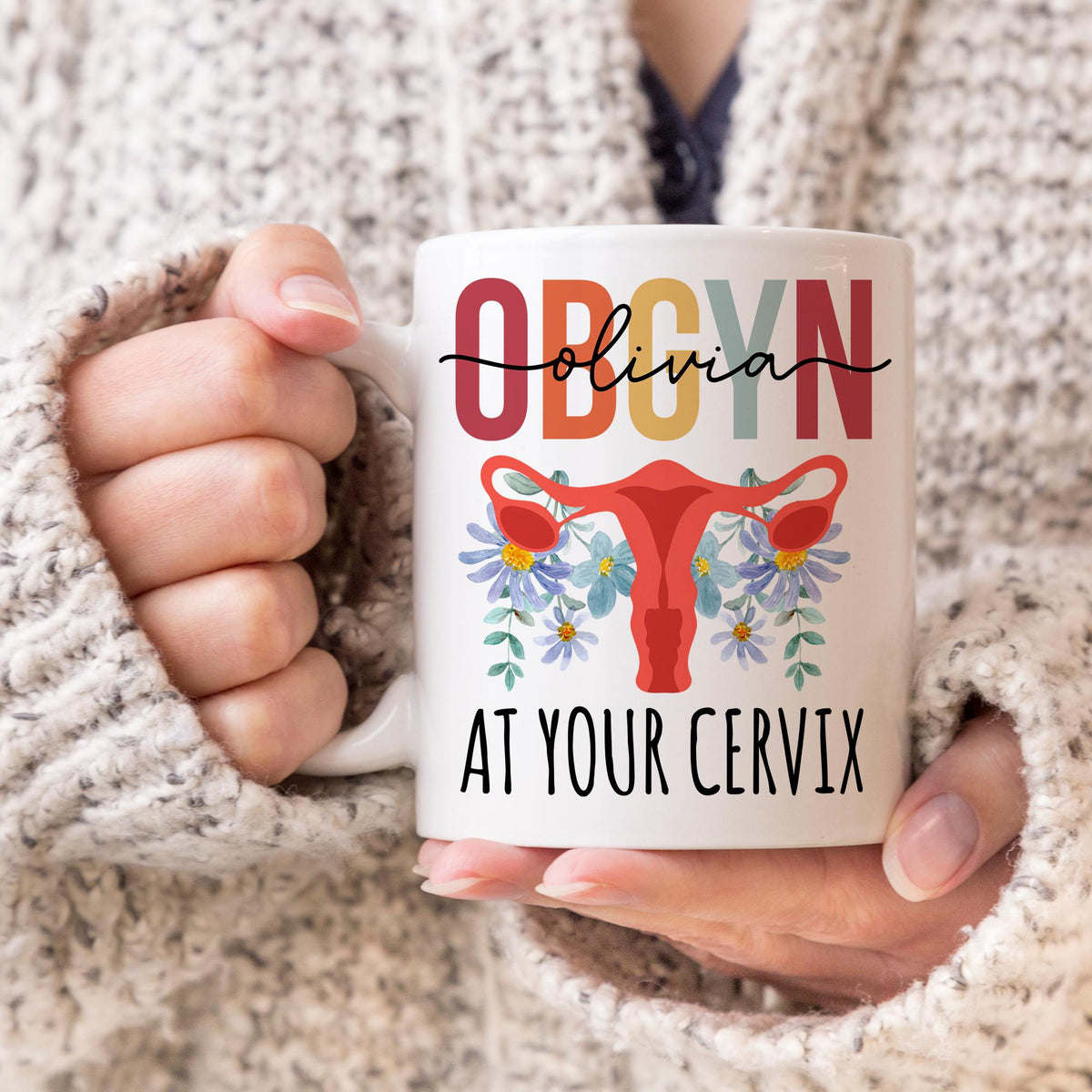 OBGYN Mug, Personalized OBGYN mug, OBGYN Appreciation Thank you Gift, Gynecologist Mug, Custom Obstetrics and Gynecology Present