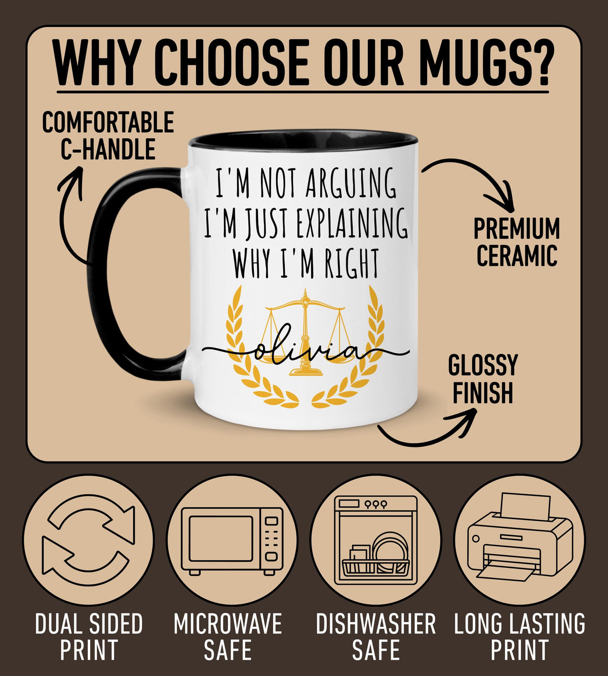 Lawyer Mug, Bar exam gift, Funny Attorney Gift, Custom Law graduate gift, Future Lawyer Cup, Gift for Law Student, Esquire Mug, New attorney