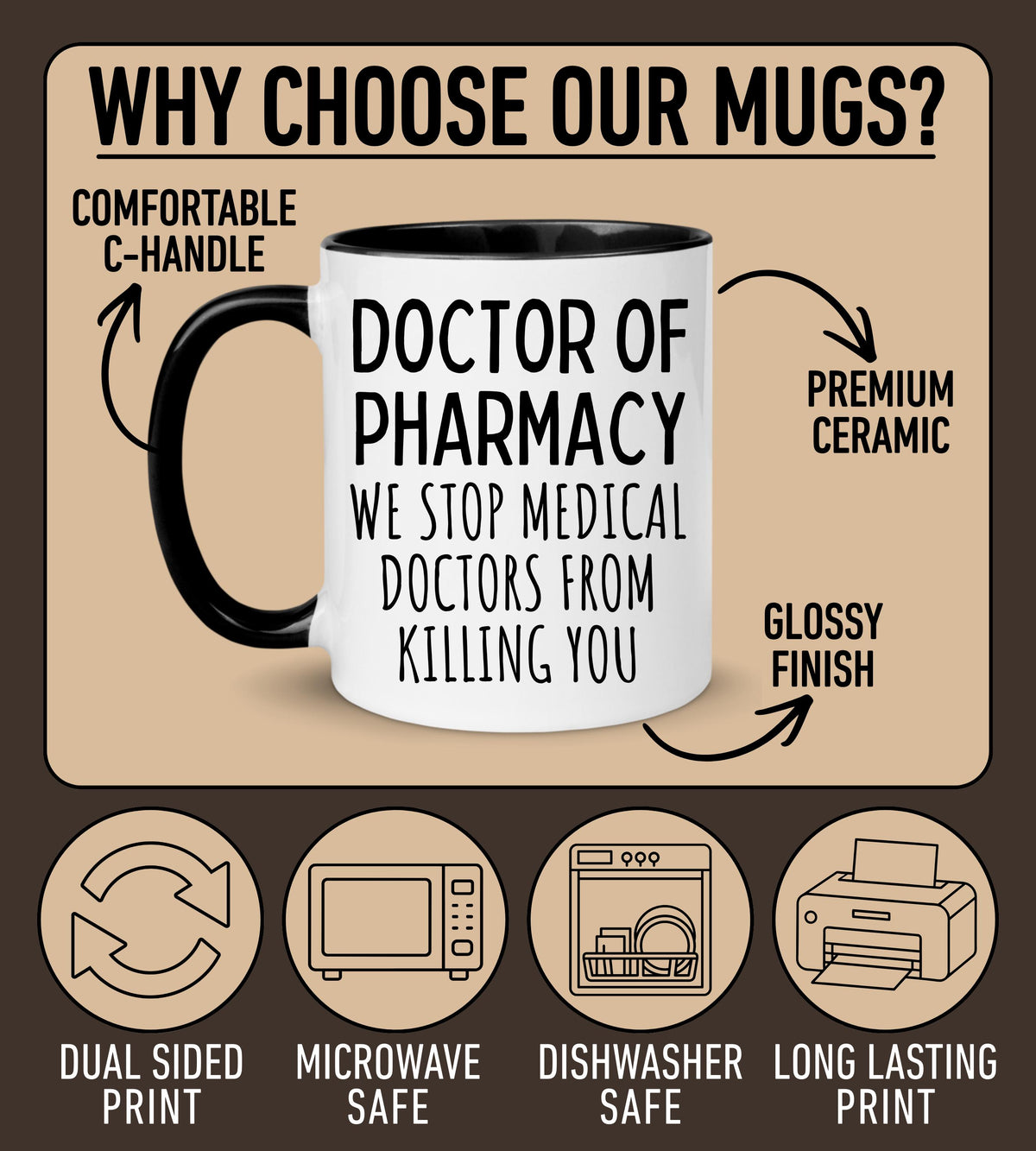 Doctor of Pharmacy Mug, Personalized Pharmacist Mug, Custom Pharmacist Cup, Gift For Pharmacist, Doctor of Pharmacy Gift, Dr Pharmacy Grad