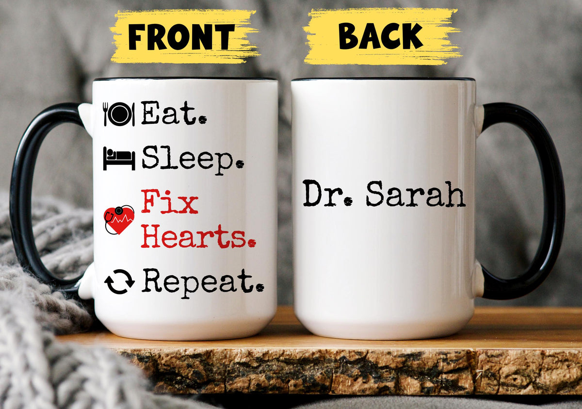 Cardiologist Mug, Personalized Cardiology gift, Cardiologist Surgeon Mug, Heart Surgeon Gift, Cardiologist Present, Funny Cardiologist Cup