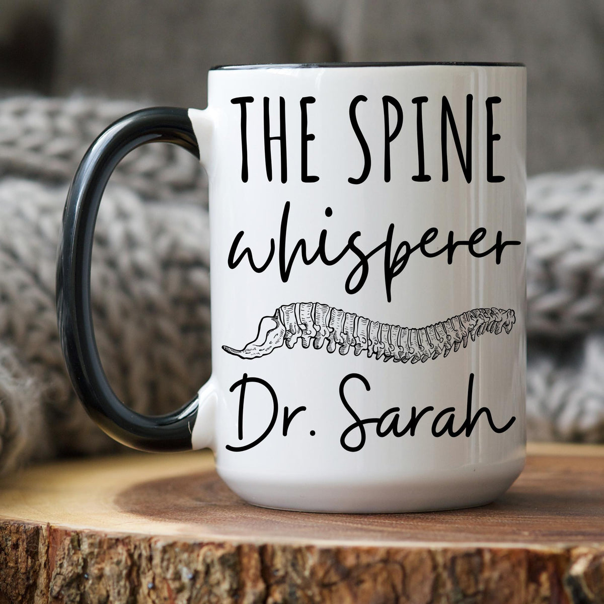 Chiropractor Mug, Personalized Chiropractor Gift, Chiropractor Graduation Gift, Funny Spine Doctor Mug, Chiropractor Appreciation Present