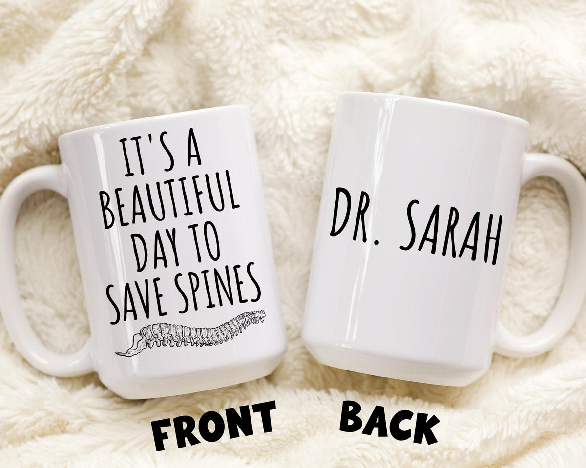 Funny Chiropractor Mug, Custom Chiropractor Gift, Chiropractor Graduation Gift, Funny Spine Doctor Mug, Chiropractor Appreciation Present