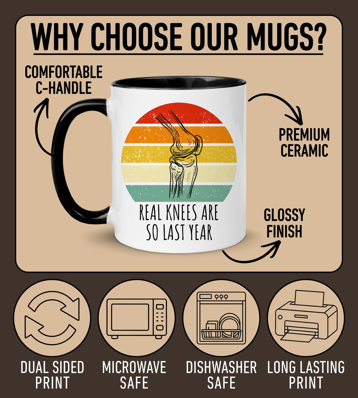 Knee Replacement Mug, Funny Knee Replacement Recovery Gift, funny knee surgery Mug, orthopedic surgeon Mug, joint replacement Mug