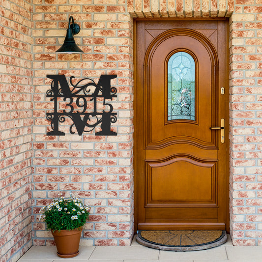 Custom House Number Sign